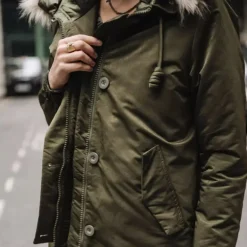 Parka femme Freeman T Porter Bailee kaki