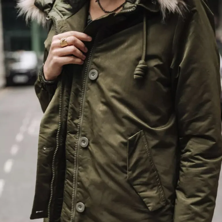 Parka femme Freeman T Porter Bailee kaki
