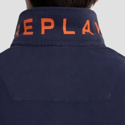 Polo bleu marine Replay Jeans pour homme
