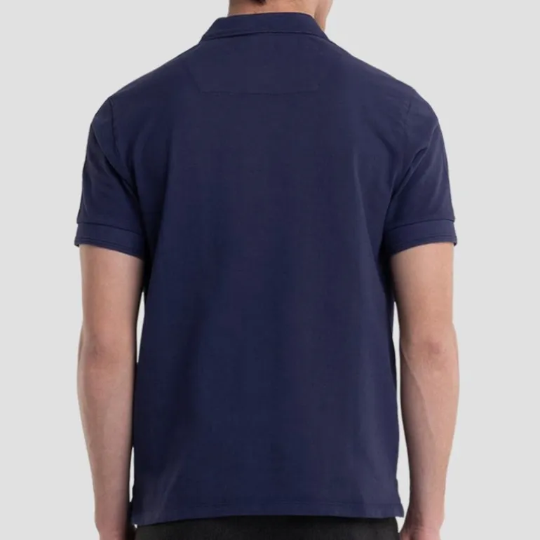Polo bleu marine Replay Jeans pour homme