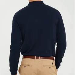 Polo manches longues Us Polo Assn bleu marine