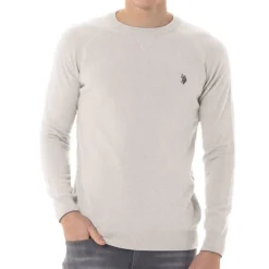 Pull en laine Us Polo Assn homme écru