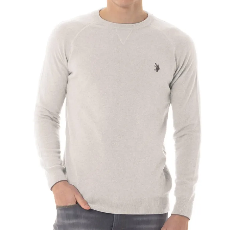 Pull en laine Us Polo Assn homme écru