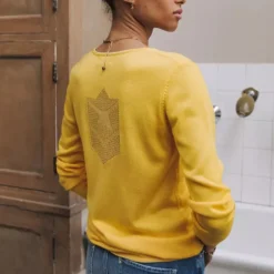 Pull femme Freeman T Porter Lorelia jaune