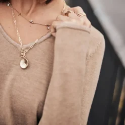 Pull femme Freeman T Porter Lorelia beige