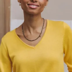 Pull femme Freeman T Porter Lorelia jaune