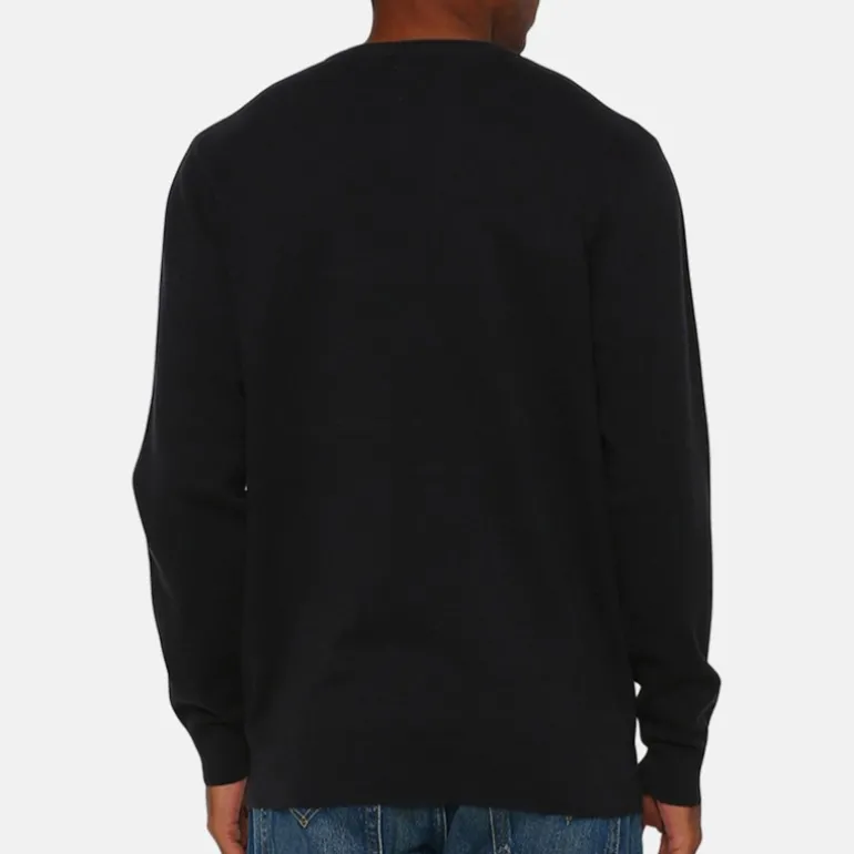 Pull Levis homme en maille fine noire