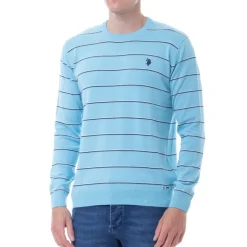 Pull Us Polo Assn homme bleu rayé