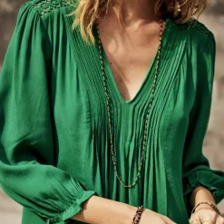 Robe Freeman T Porter femme Juna Plain Color verte