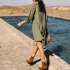 Robe Freeman T Porter femme Juna Kaki