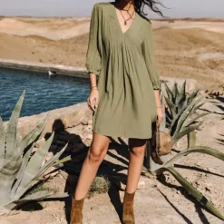 Robe Freeman T Porter femme Juna Kaki