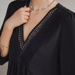 Robe Freeman T Porter Juna voile noire