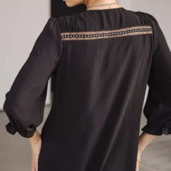 Robe Freeman T Porter Juna voile noire
