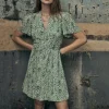 Robe Freeman T Porter Mila Bucolic liberty vert