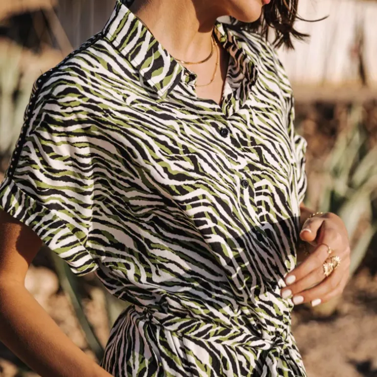 Robe Freeman T Porter Raffia Tigerly