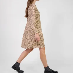 Robe Le Temps des Cerises Nahia à motif léopard