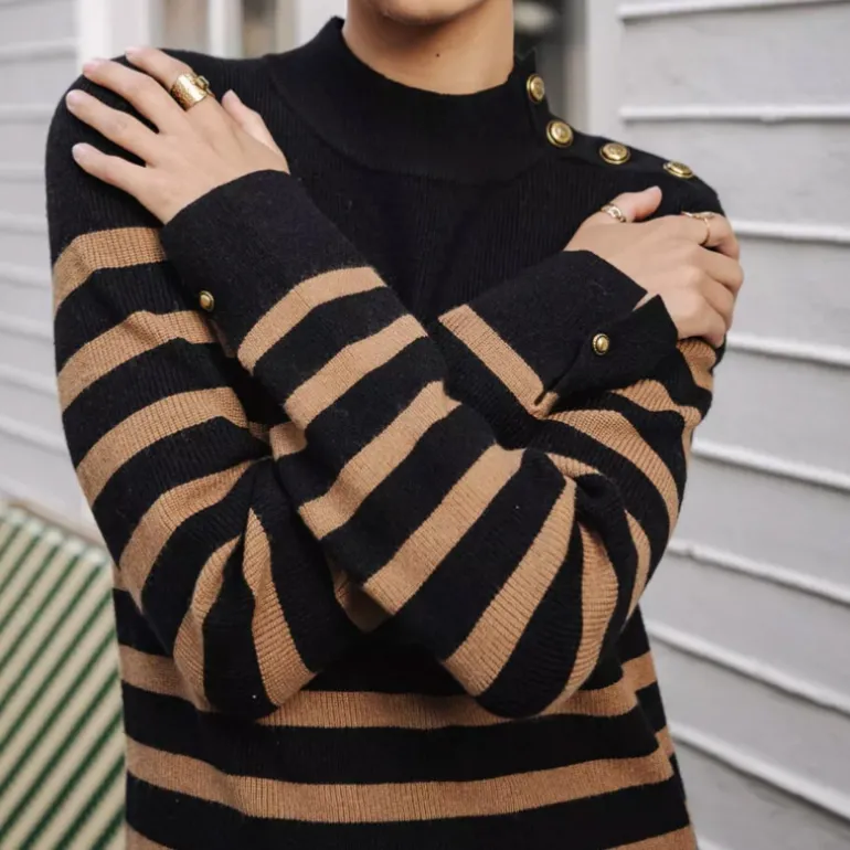 Robe pull Freeman T Porter Reliane Stripes