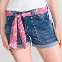Short en jean femme Le Temps des Cerises Bloom