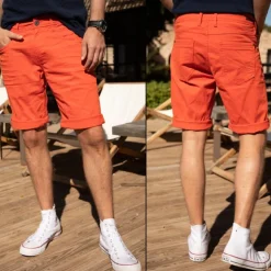 Short Freeman T Porter homme Jimmy Neach orange