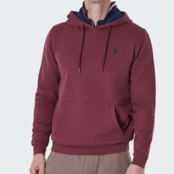Sweat à capuche Us Polo Assn Rain bordeaux