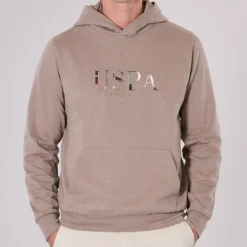 Sweat à capuche Us Polo Assn Tyba cappuccino