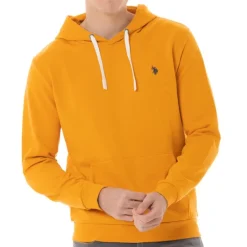 Sweat à capuche Us Polo Assn jaune moutarde