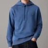 Sweat capuche Calvin Klein Ck Jeans badge hoodie bleu