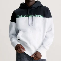 Sweat Hoodie Calvin Klein Ck Jeans blanc et noir