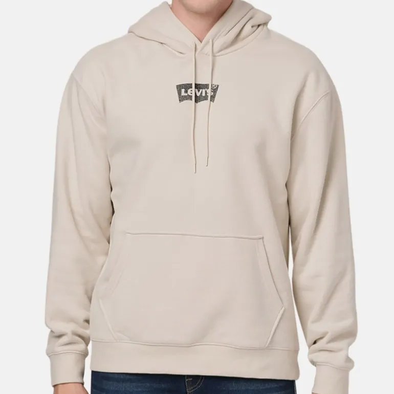 Sweat Hoodie Levis homme Relaxed Graphic beige