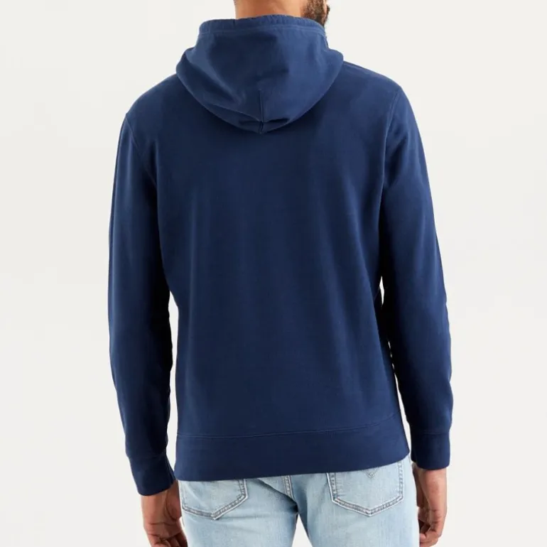 Sweat Levis homme bleu marine logo rouge