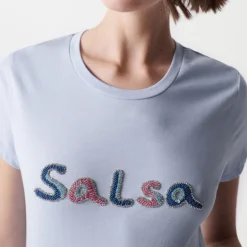 T Shirt bleu Salsa Jeans pour femme