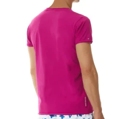 T Shirt col tunisien Us Polo Assn fushia