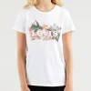 T Shirt femme Levi's ® The Perfect Tee blanc logo Batwing