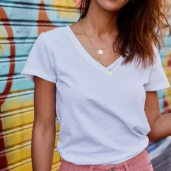 T Shirt Freeman T Porter femme Tobby blanc