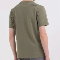 T Shirt kaki Replay Jeans pour homme