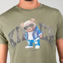 T Shirt Le Temps des Cerises homme Ray kaki