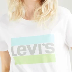 T Shirt Levi's ® femme Perfect Tee blanc logo Levis