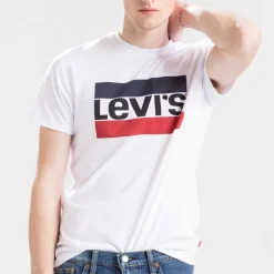 T Shirt Levi's ® homme modèle sportswear 84 tee blanc