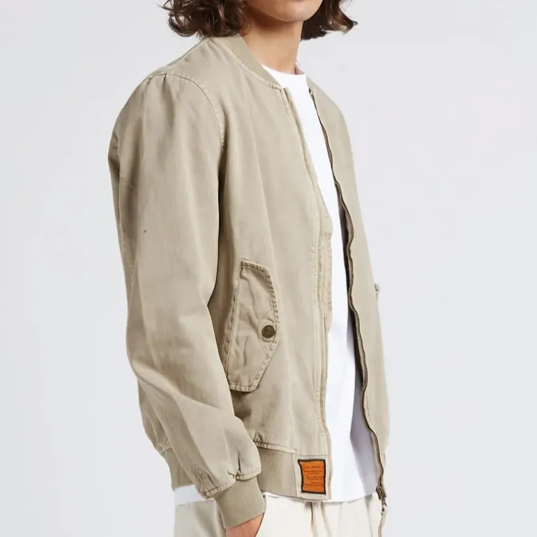 Veste Bombers Original Mac 1 en coton beige
