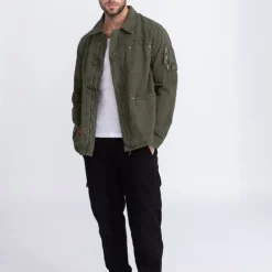 Veste droite Bombers Original Davis Kaki