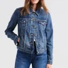 Veste en Jean femme Levi's ® modèle Original Trucker Soft As Butter Dark