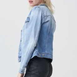 Veste en jeans Salsa femme bleu clair