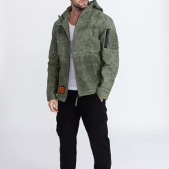 Veste gabardine Bombers Original Elelson Kaki