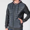 Veste hybride Le Temps des Cerises homme Thol bleu marine