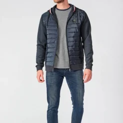 Veste hybride Le Temps des Cerises homme Thol bleu marine