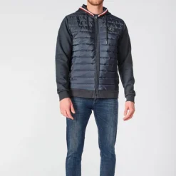 Veste hybride Le Temps des Cerises homme Thol bleu marine