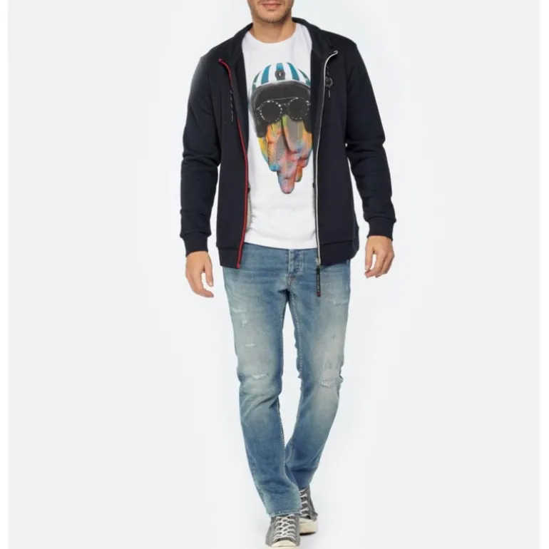 Veste Le Temps des Cerises homme Goal bleu marine