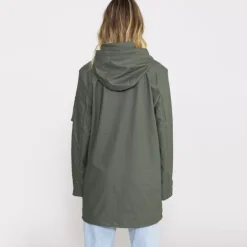 Veste longue imperméable Bombers Original Djinn femme kaki