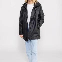 Veste longue imperméable Bombers Original femme Djinn noir