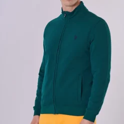 Veste zippé Us Polo Assn verte